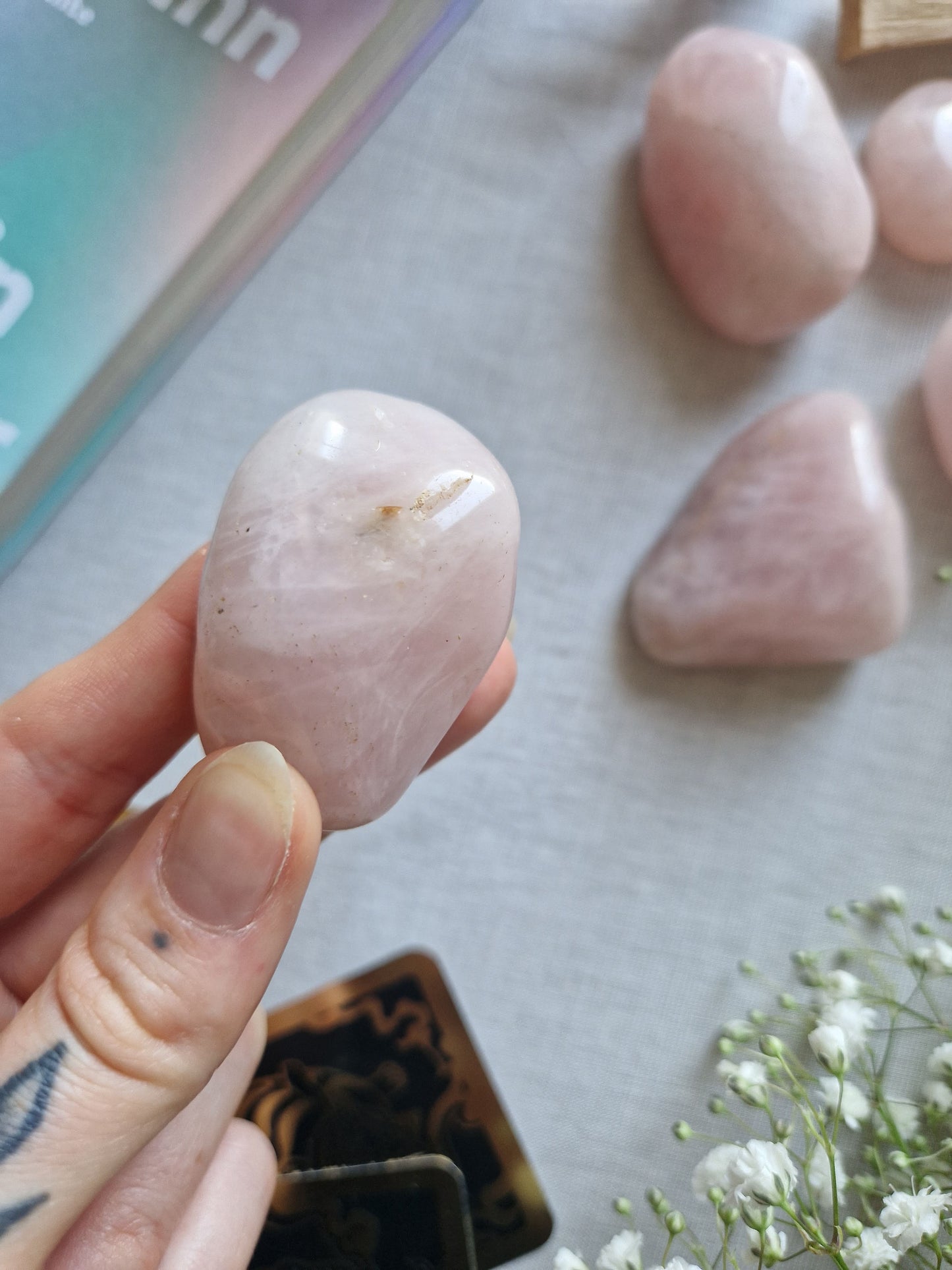 Rosenquarz Handstein B-Ware