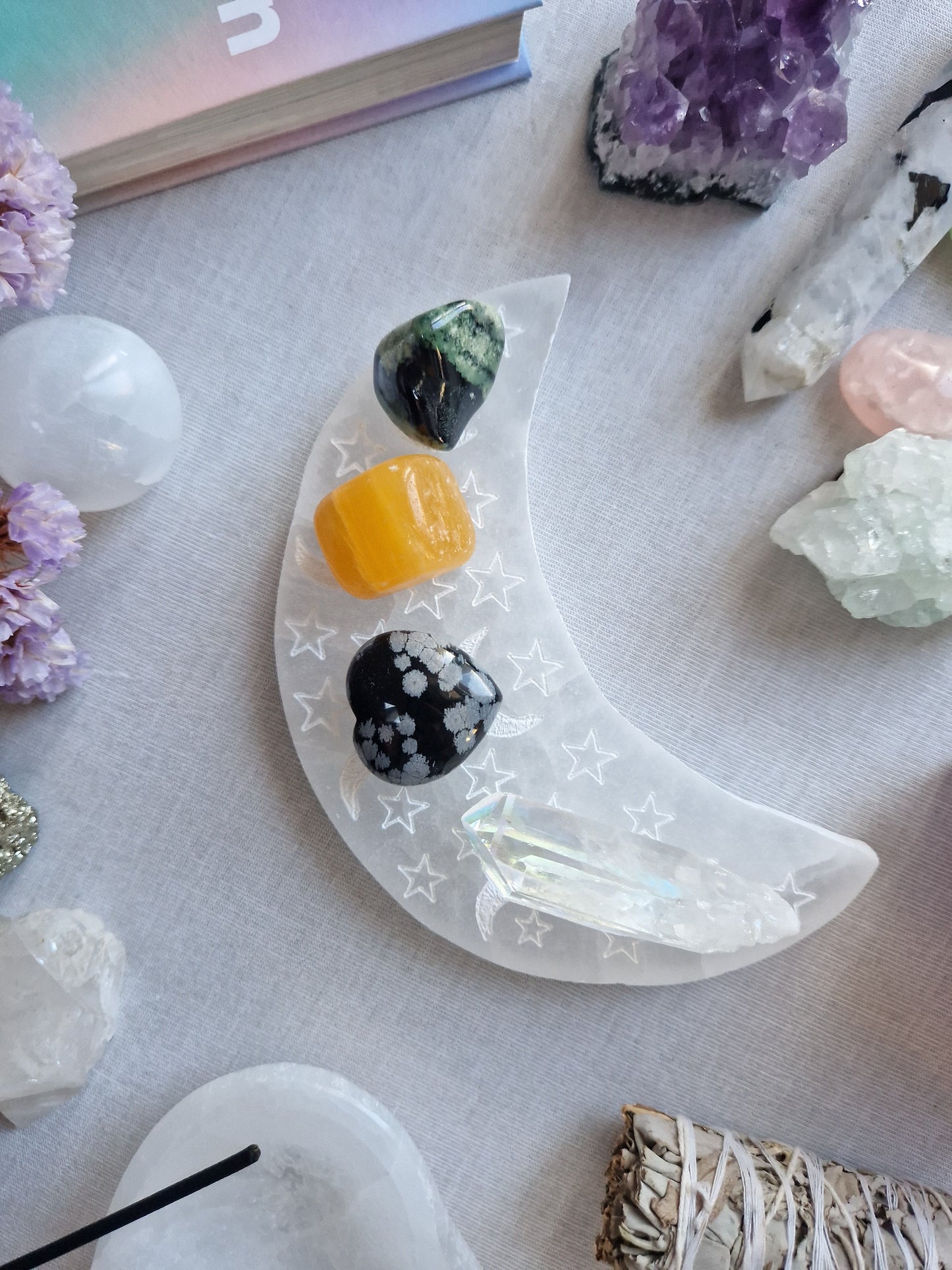 Selenit Mond Ladeplatte M