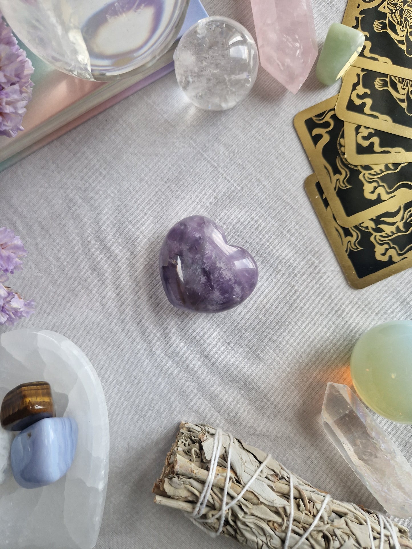 Fluorit Herz Handstein