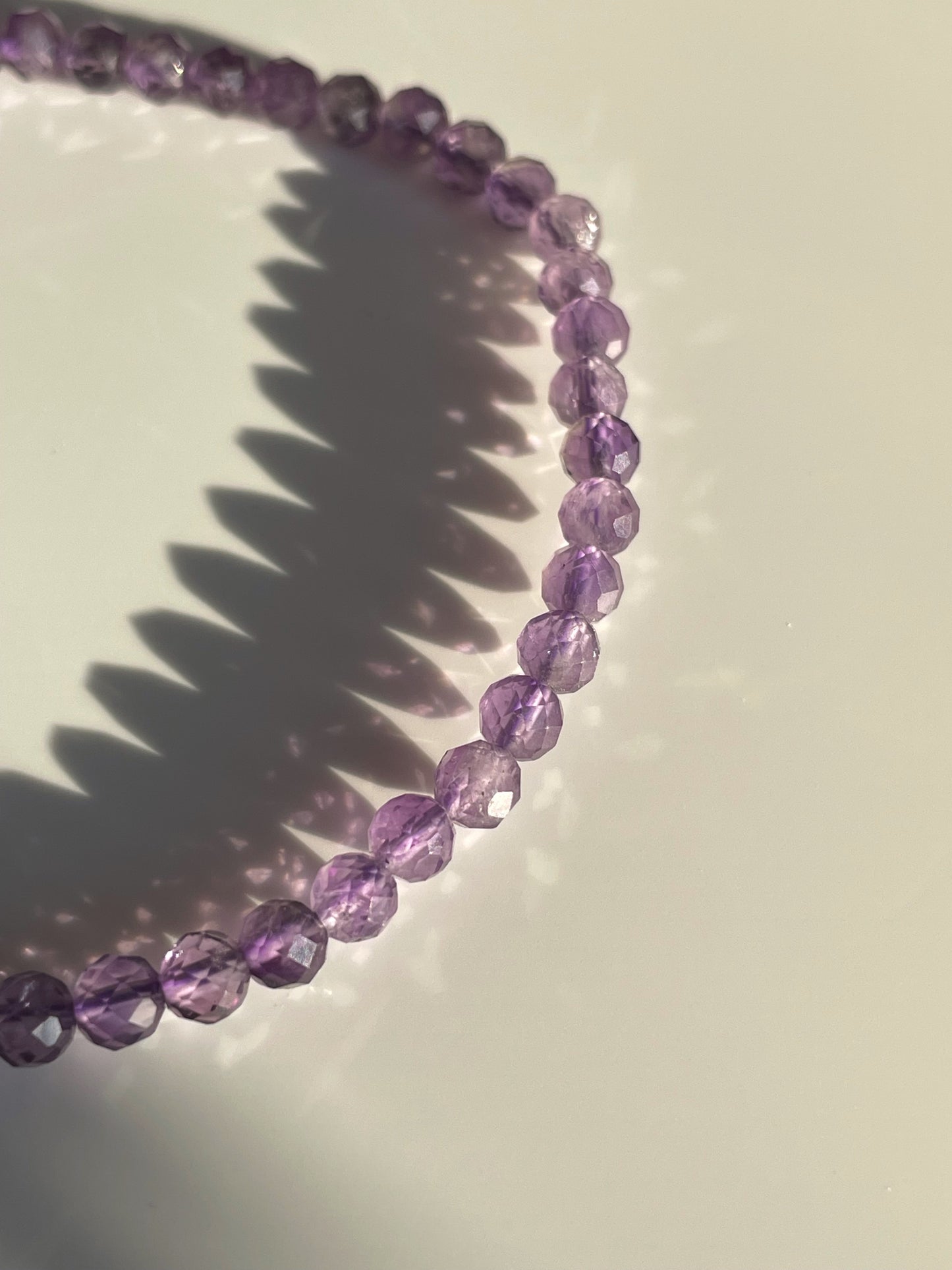 Facettierter Amethyst Armband