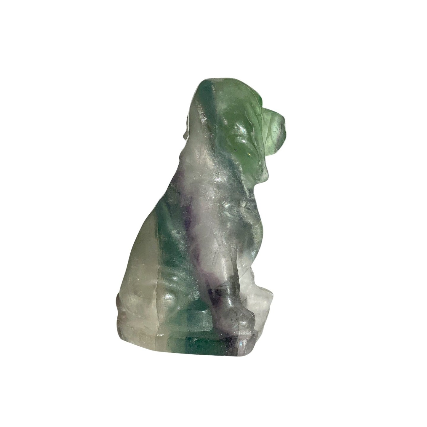 Fluorit Hund Carving