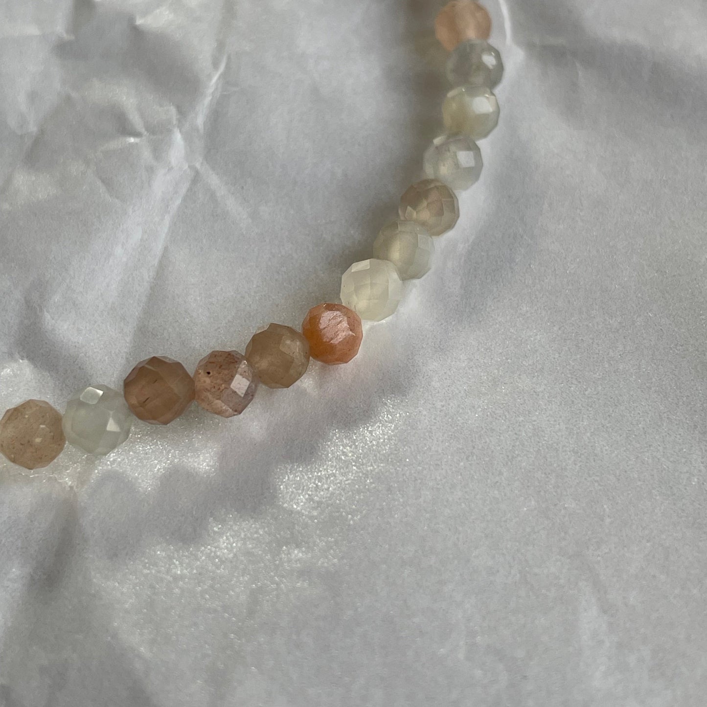 Mixed Mondstein Armband facettiert