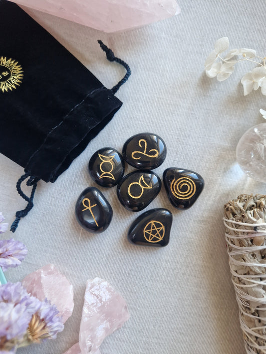 Achat Wicca Symbole Set