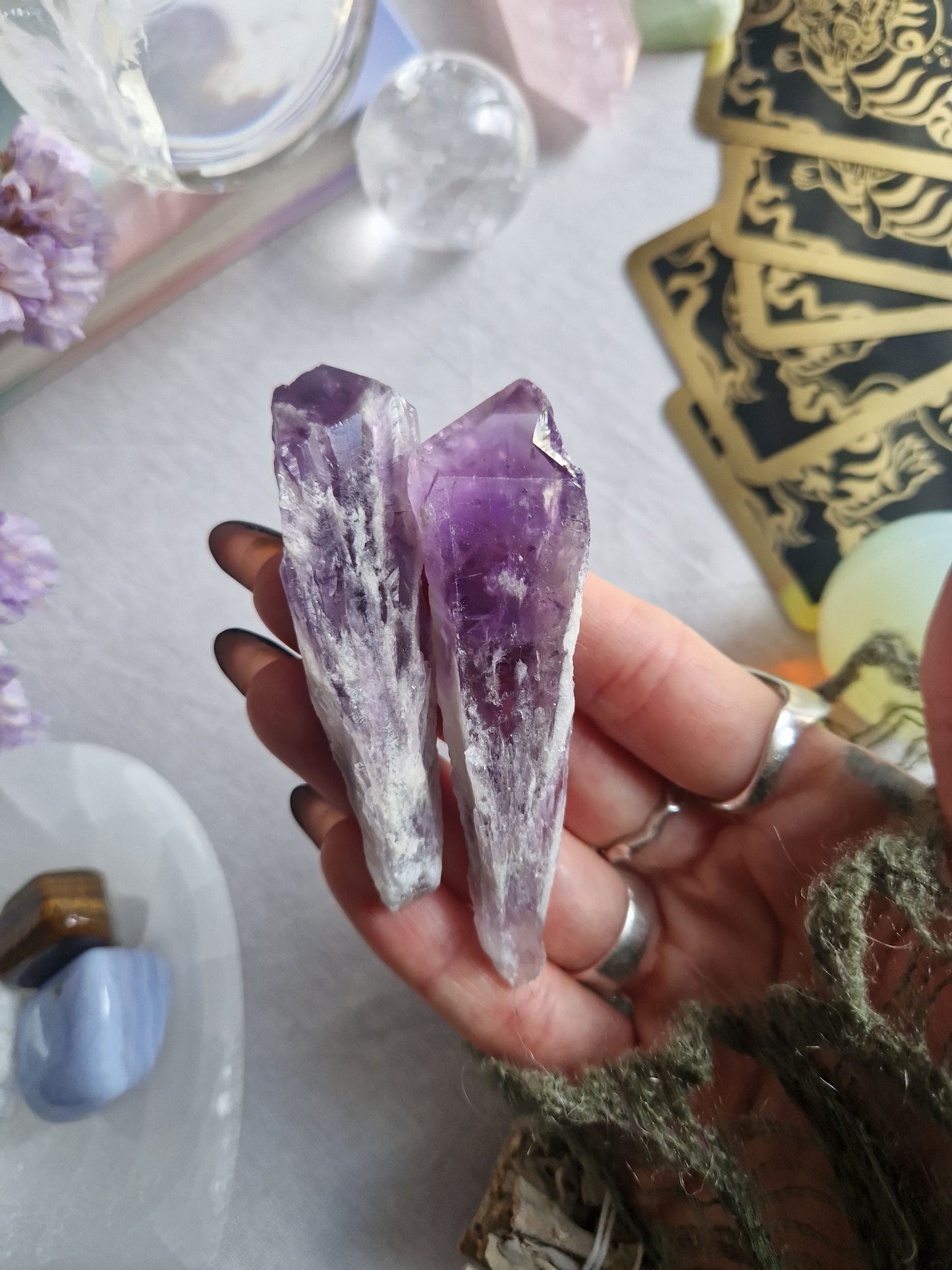 Amethyst Zapfen Paar