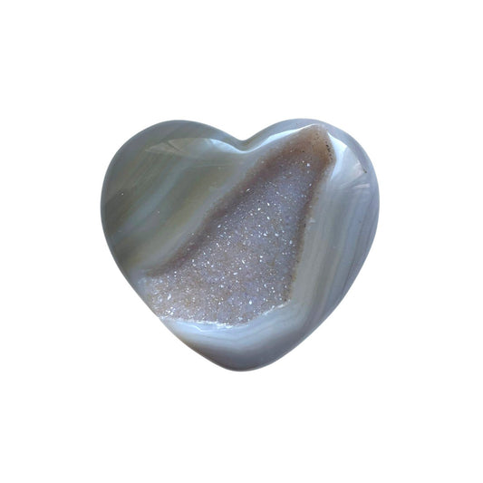 Achat Herz mit Druse