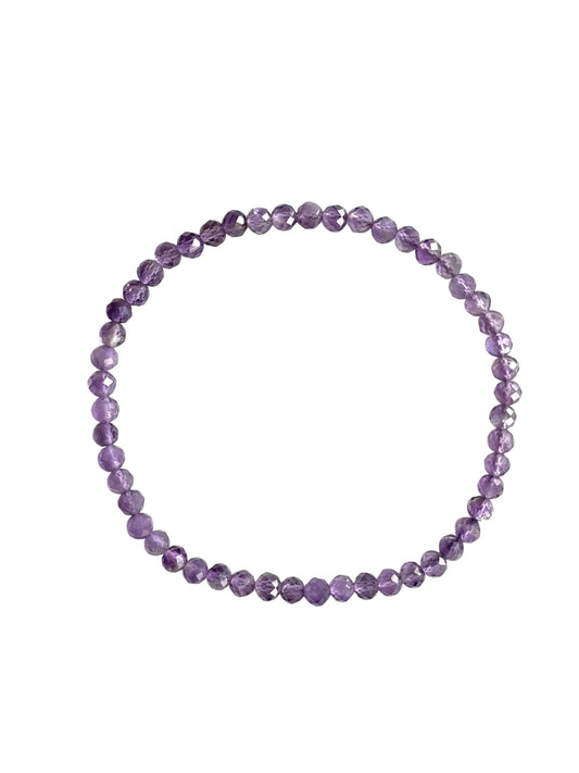 Facettierter Amethyst Armband